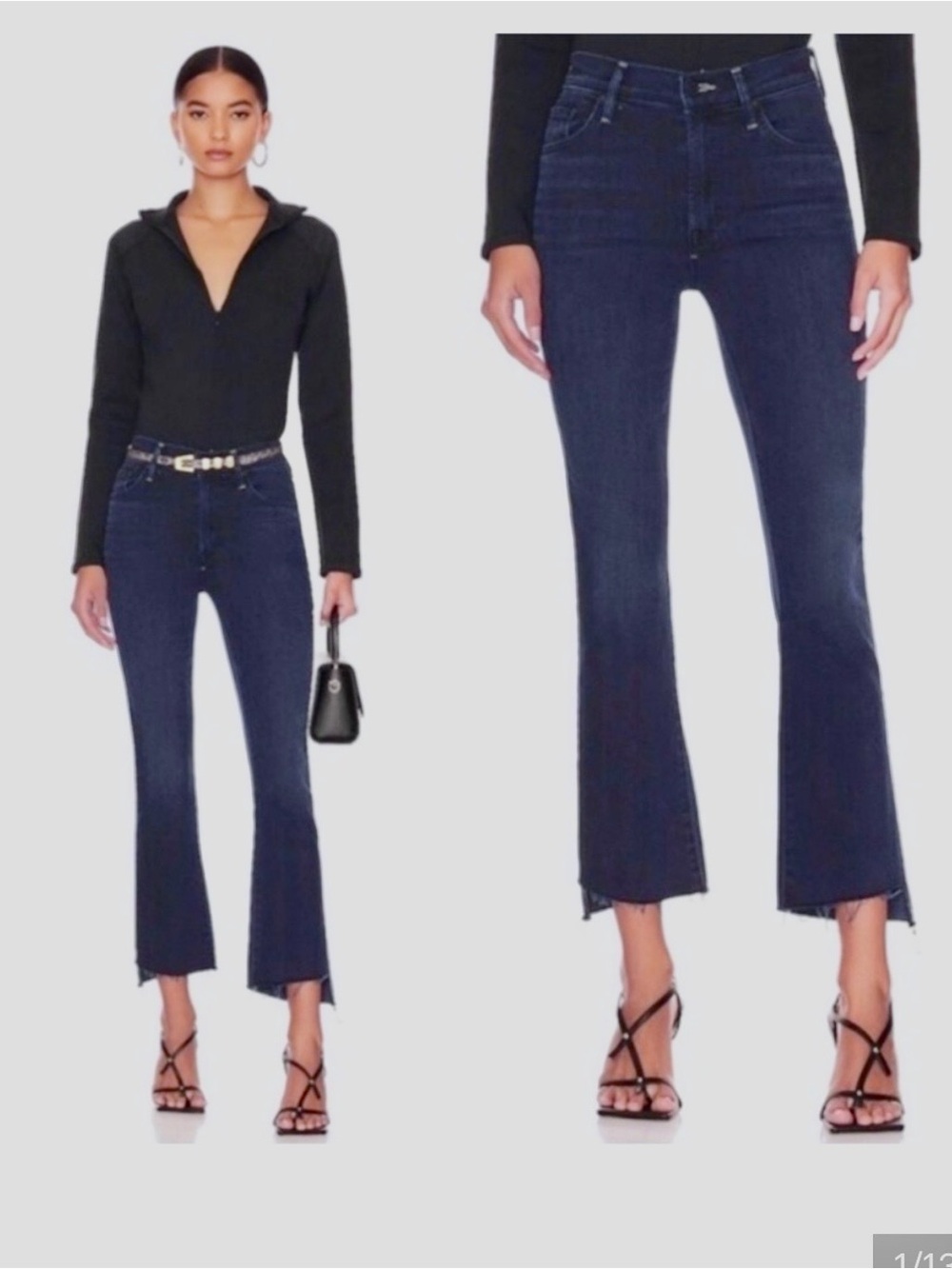 Mother insider crop step fray  - Women
